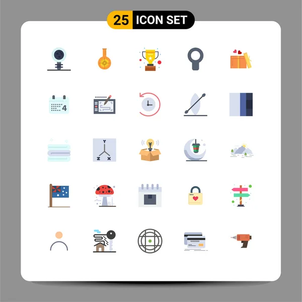 Conjunto Iconos Interfaz Usuario Moderna Signos Símbolos Para Viento Fresco — Vector de stock