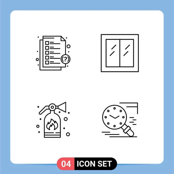 Universal Icon Symbols Group Modern Filledline Flat Colores Auriculares Fuego — Vector de stock