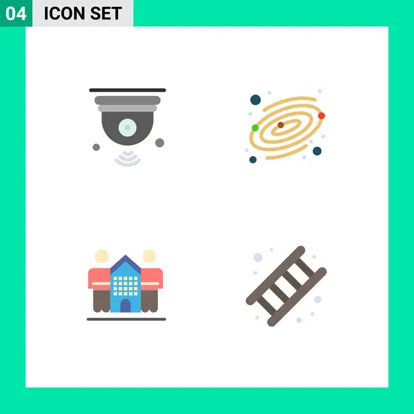 Benutzeroberfläche Flaches Icon Pack Moderner Zeichen Und Symbole Der Kamera — Stockvektor