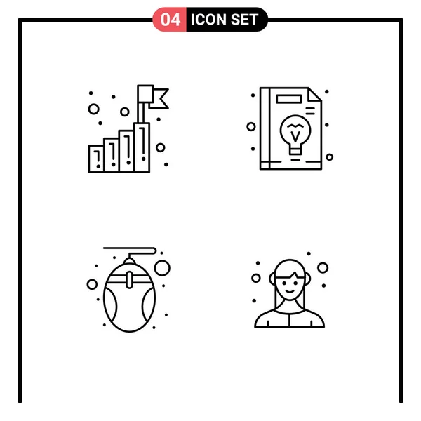 Stock Vector Icon Pack Sinais Linha Símbolos Para Negócios Hardware —  Vetores de Stock