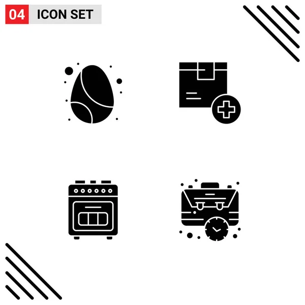 Stock Vector Icon Pack Van Line Signs Symbolen Voor Verjaardag — Stockvector