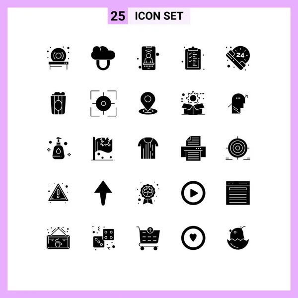 Stock Vector Icon Pack Sinais Linha Símbolos Para Cinema Chamada — Vetor de Stock