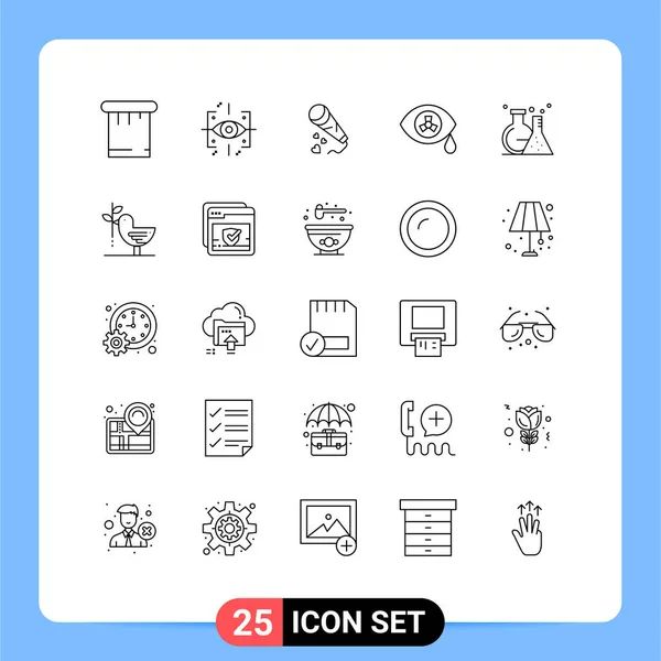 Set Dari Vector Lines Grid Untuk Tabung Labu Hati Zombie - Stok Vektor