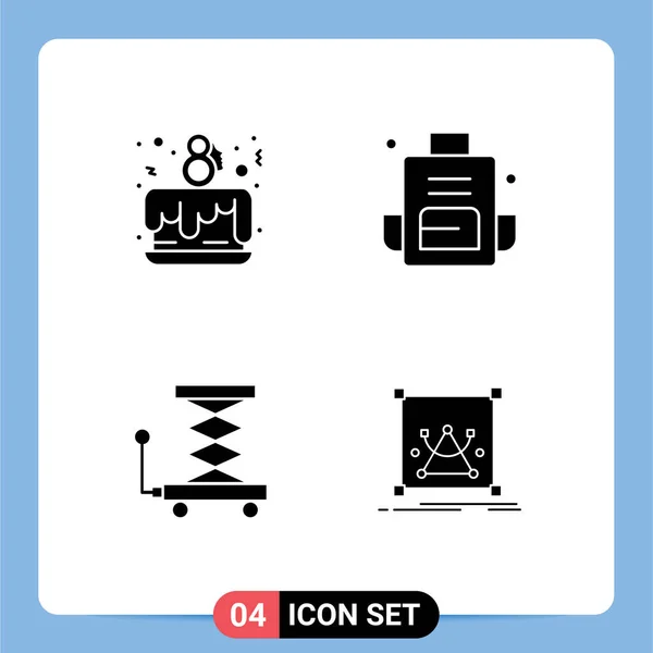 Απόθεμα Vector Icon Pack Των Γραμμών Σημάδια Και Σύμβολα Για — Διανυσματικό Αρχείο