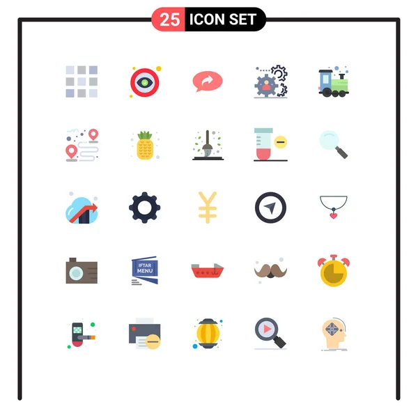 Universal Icon Symbols Group Modern Flat Colors Train Baby Arrow —  Vetores de Stock