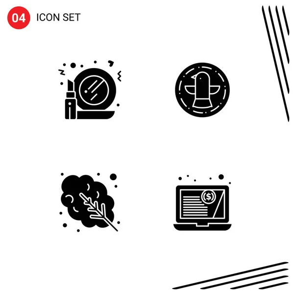 사용자 인터페이스 샐러드 Editable Vector Design Elements — 스톡 벡터