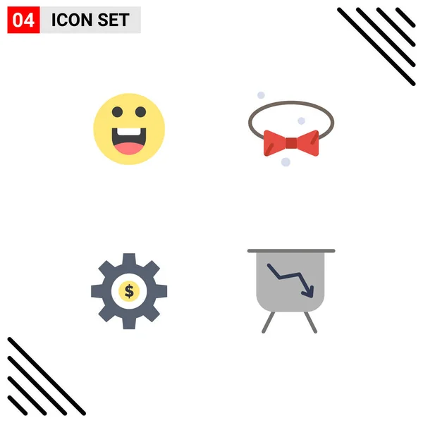 Πακέτο Διανυσματικών Εικόνων Γραμμών Και Σύμβολα Για Emojis Γρανάζι Τόξο — Διανυσματικό Αρχείο