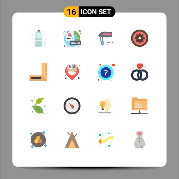 Set Iconos Interfaz Usuario Moderna Símbolos Signos Para Carpintero Kiwi — Vector de stock