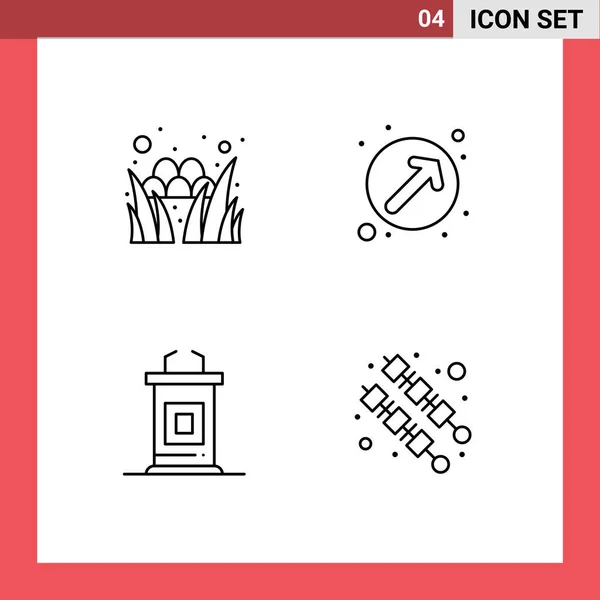 Set Von Modernen Symbolen Symbole Zeichen Für Konferenz Festival Zeiger — Stockvektor
