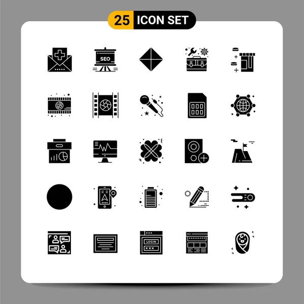 25创意图标现代符号和设定符号 工具包 符号可编辑矢量设计元素 — 图库矢量图片