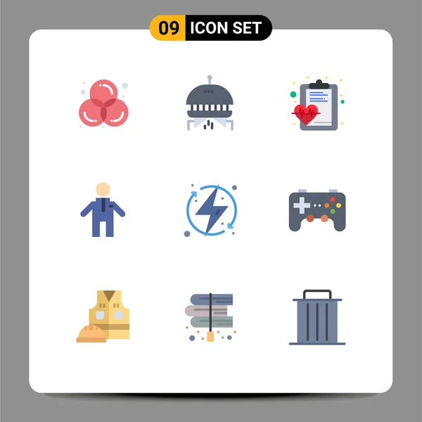 Stock Vector Icon Pack Mit Linienzeichen Und Symbolen Für Energie — Stockvektor