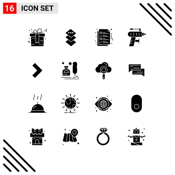 Stock Vector Icon Pack Mit Linienzeichen Und Symbolen Für Rechts — Stockvektor