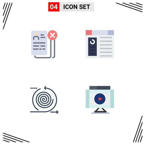 Universal Icon Symbols Group Modern Flat Icons Business Business Job — Stock Vector