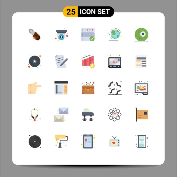 Universal Icon Symbols Group Modern Flat Colors Moon Network Backup — Διανυσματικό Αρχείο