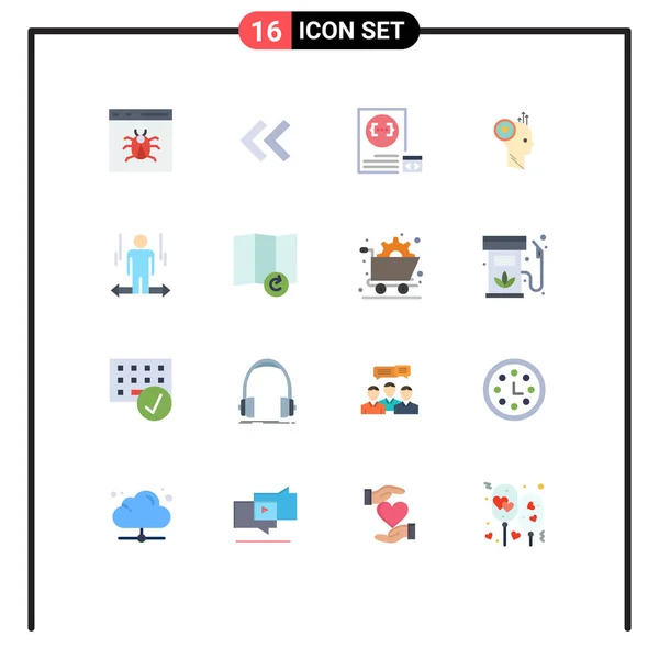 Thematic Vector Flat Colors Editable Symbols Idea Staff App Planning — 스톡 벡터