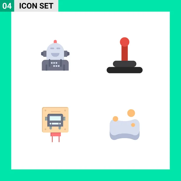 Universal Flat Icon Signs Symbole Für Androiden Zeichen Emotionale Van — Stockvektor