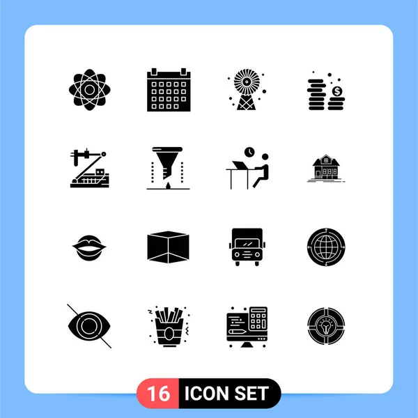 Stock Vector Icon Pack Mit Linienzeichen Und Symbolen Für Chemie — Stockvektor