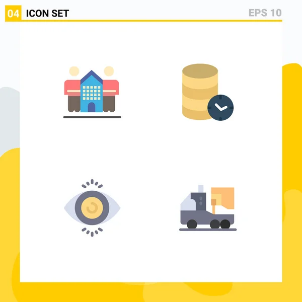 User Interface Pack Basic Flat Icons Culture Watch Home Security — Stockový vektor