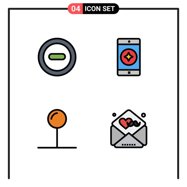 Ensemble Symboles Modernes Icônes Interface Utilisateur Signes Pour Les Médias — Image vectorielle