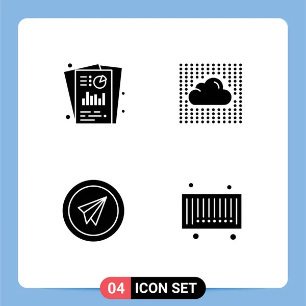 Set Modern Icons Symbols Signs Analysis Layers Seo Analysis Data — Stock Vector