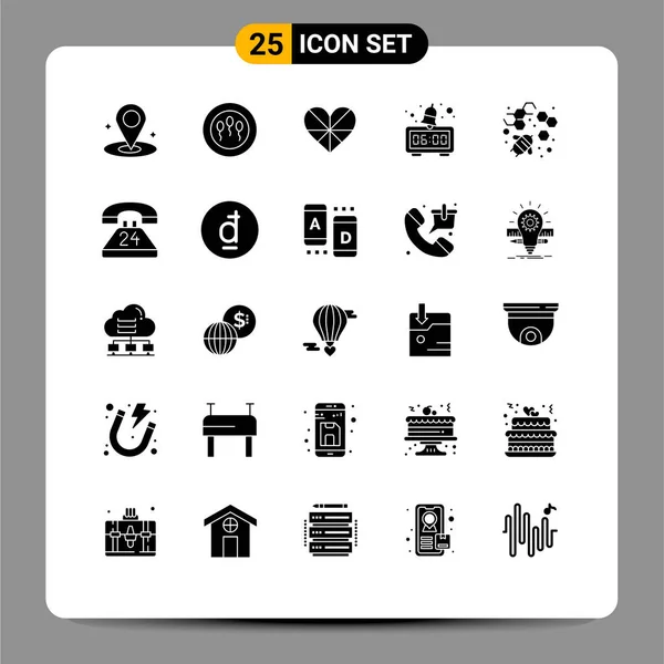 Set Iconos Interfaz Usuario Moderna Símbolos Signos Para Cualquier Momento — Vector de stock