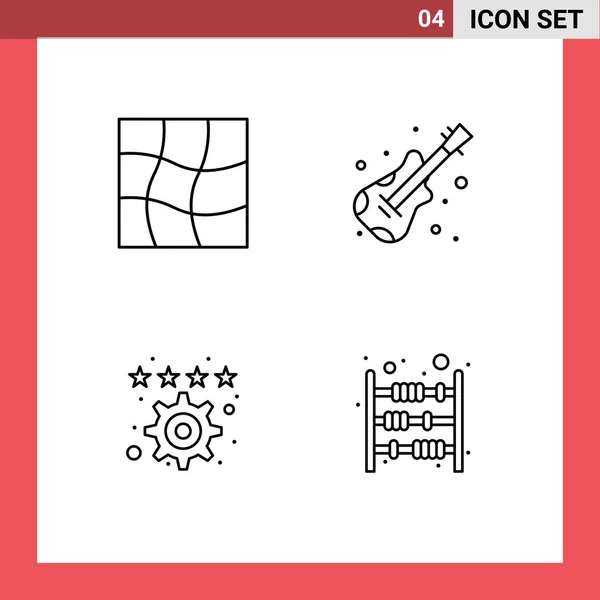 Stock Vector Icon Pack Sinais Linha Símbolos Para Distorcer Configurações — Vetor de Stock