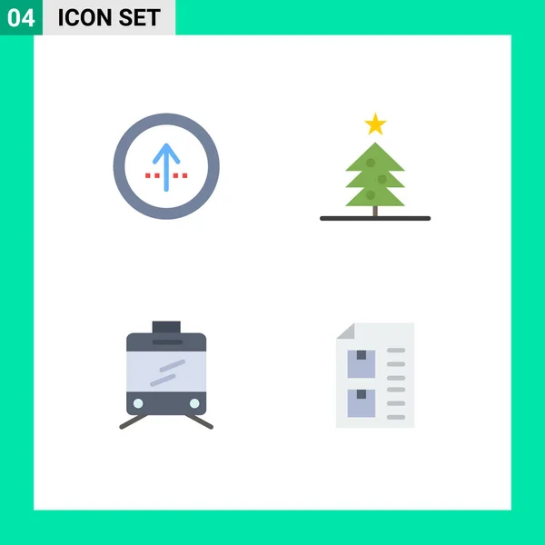 Stock Vector Icon Pack Sinais Linha Símbolos Para Seta Transporte — Vetor de Stock