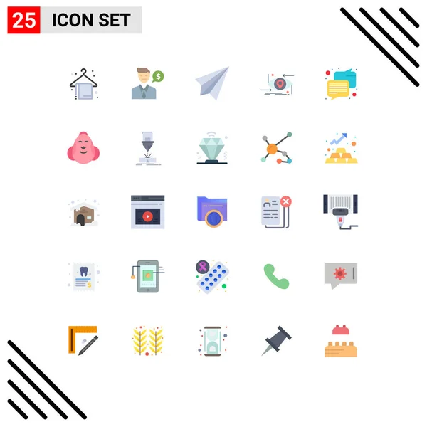 Conjunto Iconos Interfaz Usuario Moderna Signos Símbolos Para Tecnología Generación — Vector de stock