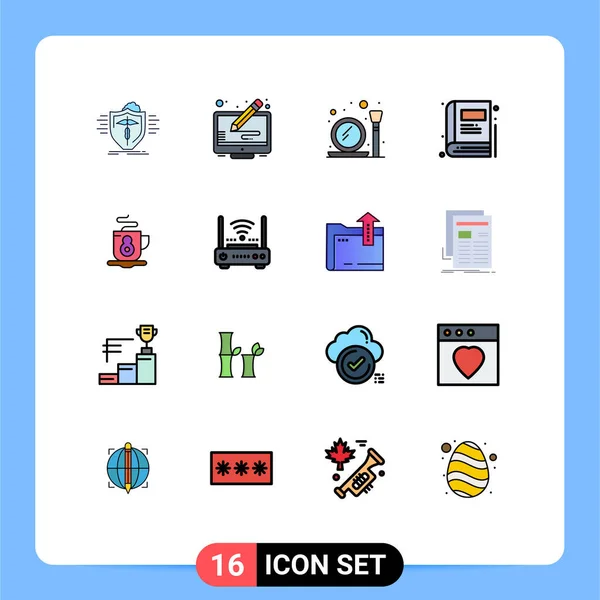 Stock Vector Icon Pack Signos Símbolos Línea Para Educación Pantalla — Archivo Imágenes Vectoriales