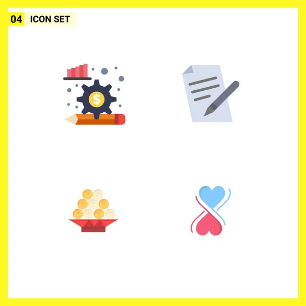 Stock Vector Ikon Förpackning Med Linje Tecken Och Symboler För — Stock vektor