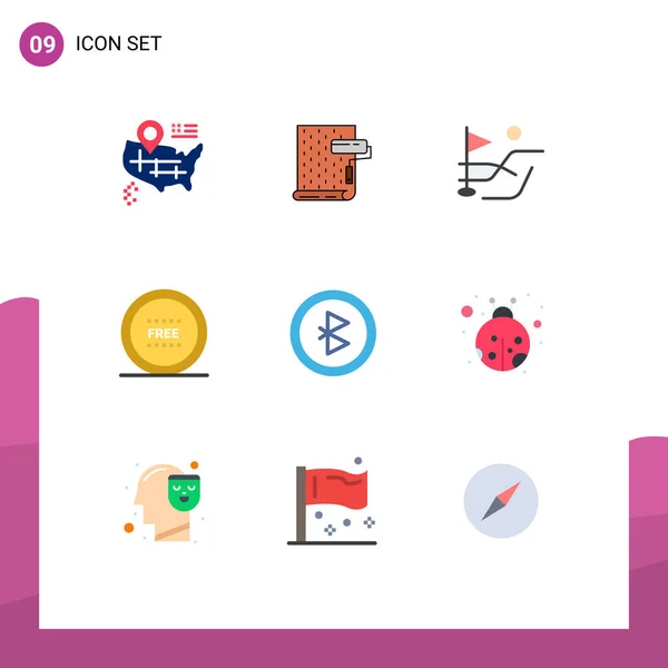 Stock Vector Icon Pack Line Signs Symbols Connection Shop Ball — 스톡 벡터