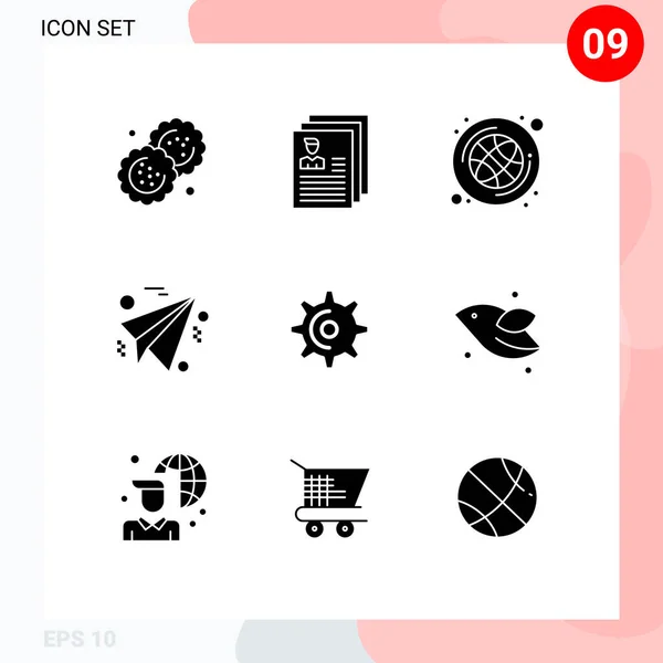 창의적 아이콘 디자인 프로파일 Editable Vector Design Elements — 스톡 벡터