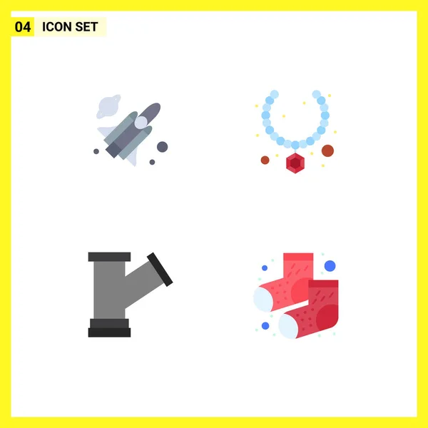 Stock Vector Icon Pack Mit Linienzeichen Und Symbolen Für Fliege — Stockvektor