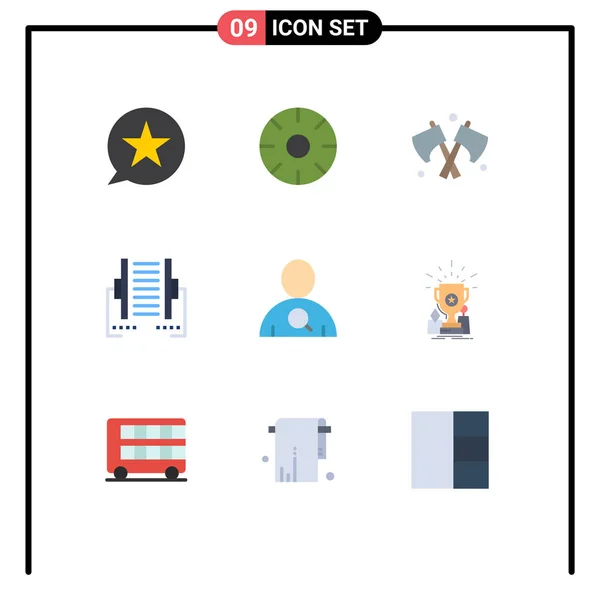 Set Modern Icons Symbols Signs Transfer Data Fruits Connection Weapon — Stock Vector