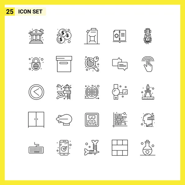 Stock Vector Icon Pack Sinais Linha Símbolos Para Corrida Fórmula —  Vetores de Stock