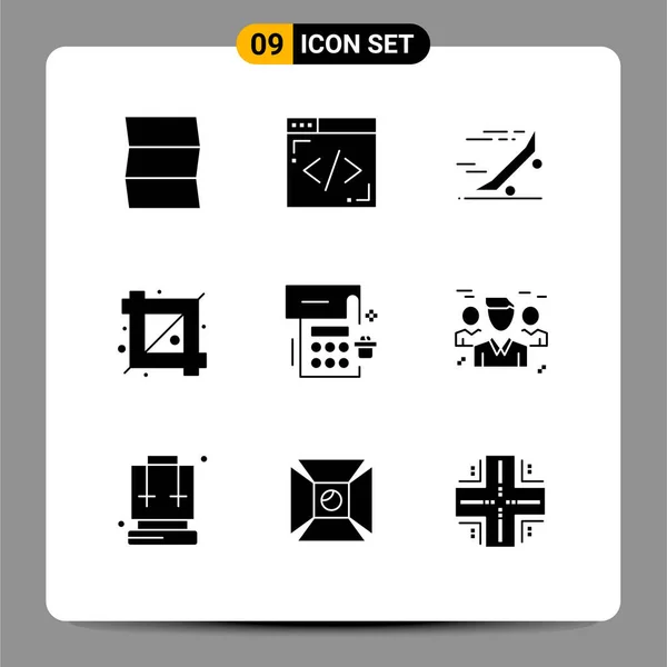 Stock Vector Icon Pack Líneas Signos Símbolos Para Evento Calendario — Archivo Imágenes Vectoriales