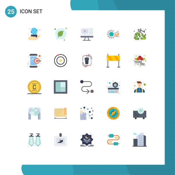 Stock Vector Icon Pack Sinais Linha Símbolos Para Tempo Mercado — Vetor de Stock