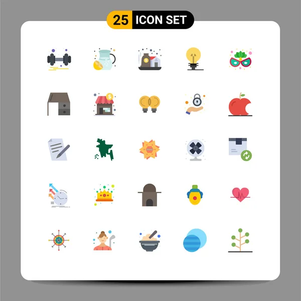 2014 Mobile Interface Flat Color Set Pictograms Costume Product Assets — 스톡 벡터