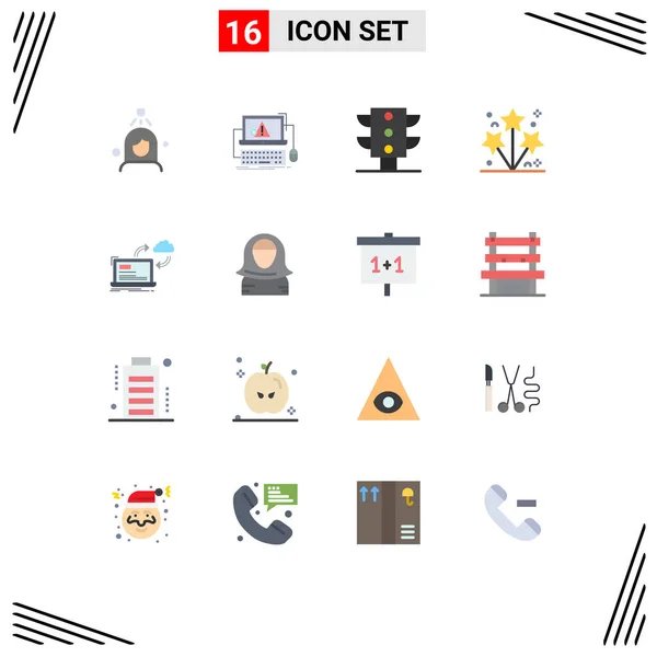 Stock Vector Icon Pack Líneas Signos Símbolos Para Procesamiento Chispa — Archivo Imágenes Vectoriales