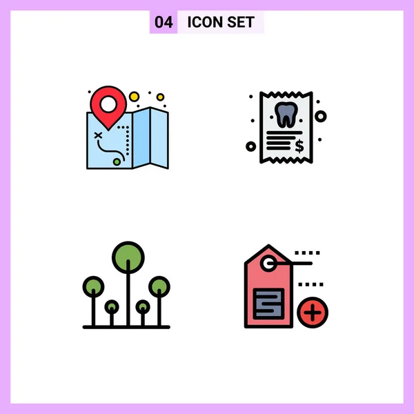 사용자 인터페이스 Gps Editable Vector Design Elements — 스톡 벡터