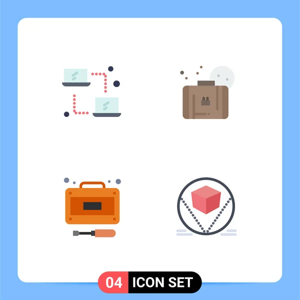 Pictogram Set Simple Flat Icons Computing Recuperation Transfer Sun Service — Stock Vector