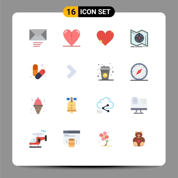 Set Modern Icons Symbols Signs Gym Navigation Navigate Explore Editable — Stock Vector