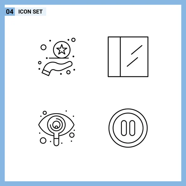 Universal Icon Symbols Group Modern Filledline Flache Farben Von Premium — Stockvektor