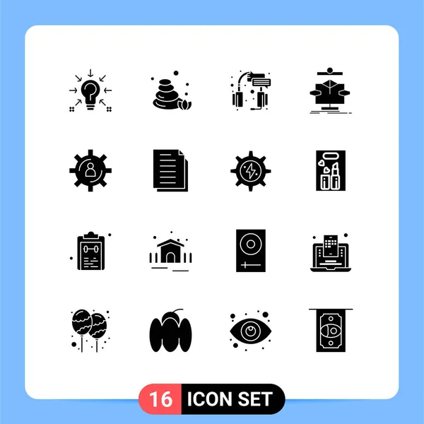 Conjunto Iconos Interfaz Usuario Moderna Símbolos Signos Para Flujo Datos — Archivo Imágenes Vectoriales