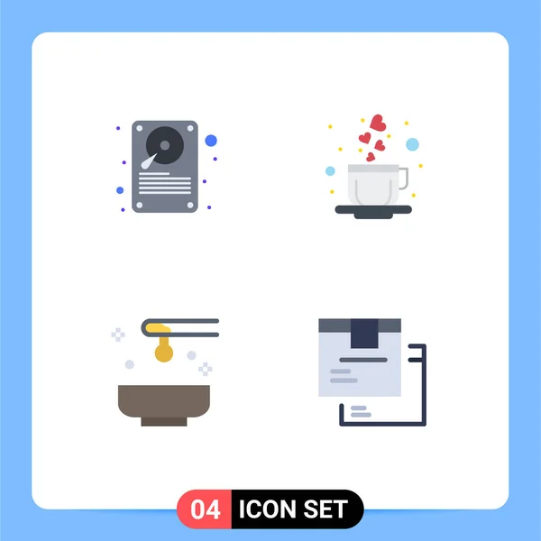 User Interface Pack Basic Flat Icons Data Oil Storage Love — Stock Vector