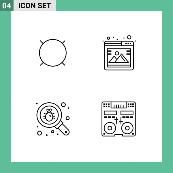 Pictogram Set Simple Filledline Flat Colors Generic Money Find Generic — стоковый вектор