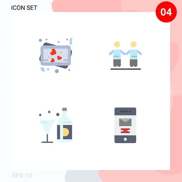 User Interface Pack Basic Flat Icons Love American Best Ομάδα — Διανυσματικό Αρχείο