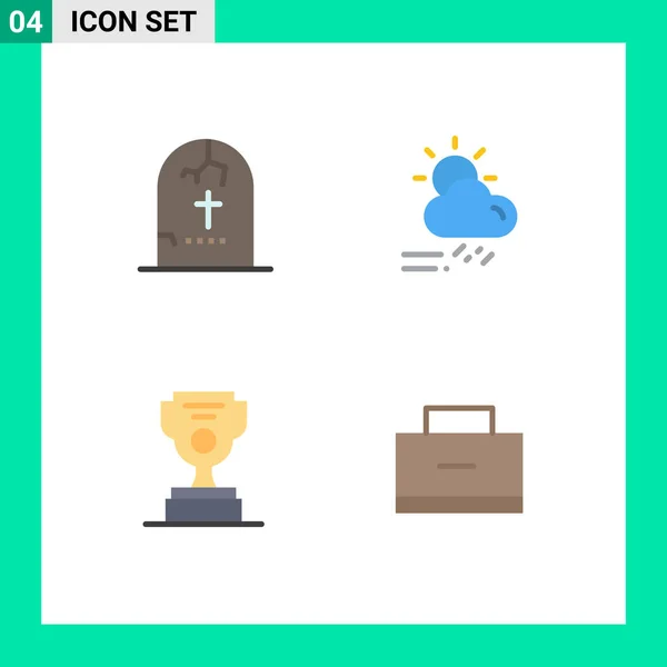 Flaches Icon Konzept Für Webseiten Mobile Und Apps Tod Wetter — Stockvektor