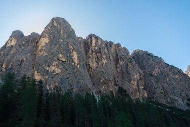 Dolomitlerin güzelliği. İtalya