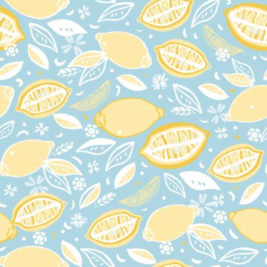 Taze limon arkaplan deseni